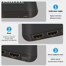 Load image into Gallery viewer, NK-H31 8K 3 in 1 Out HDMI Switcher for Xbox PS4 PS5 Roku UHD TV Monitor Projector, NK-H31