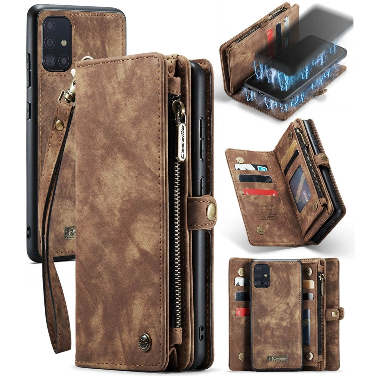 CaseMe Detachable Multifunctional Horizontal Flip Leather Case, with Card Slot & Holder & Zipper Wallet & Photo Frame