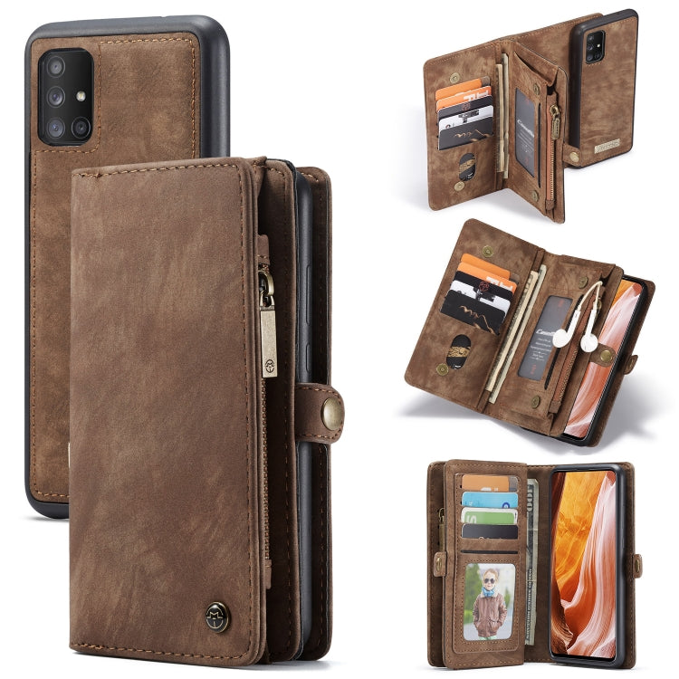 CaseMe Detachable Multifunctional Horizontal Flip Leather Case, with Card Slot & Holder & Zipper Wallet & Photo Frame