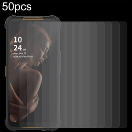 50pcs 0.26mm 9H 2.5D Tempered Glass Film, For AGM H5 (50 PCS), For TECNO Pop 7 Pro (50 PCS), For ZTE Blade V40 Design (50 PCS), For DOOGEE V Max (50 PCS)