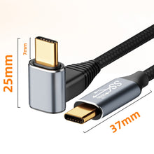 Load image into Gallery viewer, For Steam Deck Gen2 100W USB-C/Type-C Male to USB-C/Type-C Male Stereo Curved Data Cable, 0.5m, 1m, 1.5m, 2m, 3m