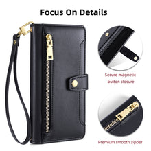 Load image into Gallery viewer, Sheep Texture Cross-body Zipper Wallet Leather Phone Case, For iPhone 12 mini, For iPhone 12 / 12 Pro, For iPhone 12 Pro Max