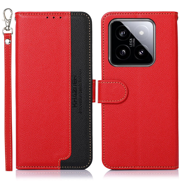 KHAZNEH Litchi Texture Leather RFID Phone Case, For Xiaomi Poco F6 / Redmi Turbo 3, For Xiaomi Poco F6 Pro, For Xiaomi Redmi K70 5G / K70 Pro 5G, For Xiaomi Redmi A3, For Xiaomi Redmi Note 13 Pro 4G / POCO M6 Pro 4G, For Xiaomi Redmi Note 13 4G        ...