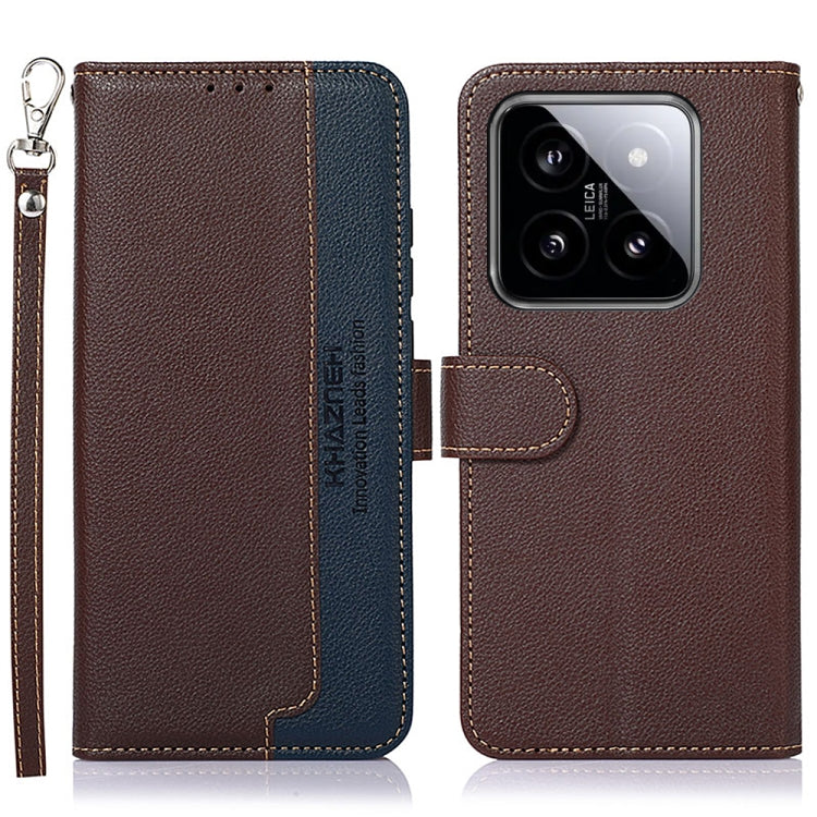 KHAZNEH Litchi Texture Leather RFID Phone Case, For Xiaomi Poco F6 / Redmi Turbo 3, For Xiaomi Poco F6 Pro, For Xiaomi Redmi K70 5G / K70 Pro 5G, For Xiaomi Redmi A3, For Xiaomi Redmi Note 13 Pro 4G / POCO M6 Pro 4G, For Xiaomi Redmi Note 13 4G        ...