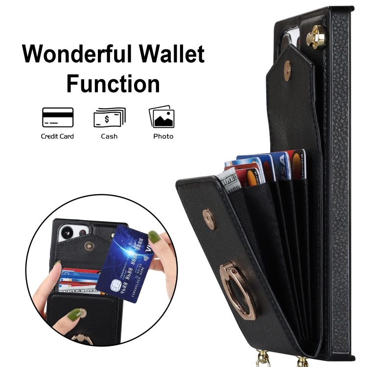 Ring Holder RFID Card Slot Phone Case with Long Lanyard, For Samsung Galaxy S23 Ultra 5G