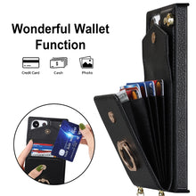 Load image into Gallery viewer, Ring Holder RFID Card Slot Phone Case with Long Lanyard, For Samsung Galaxy S23 Ultra 5G