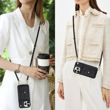 Load image into Gallery viewer, RFID Card Slot Phone Case with Long Lanyard, For iPhone 13 Pro