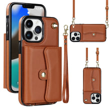 Load image into Gallery viewer, RFID Card Slot Phone Case with Long Lanyard, For iPhone 13 Pro