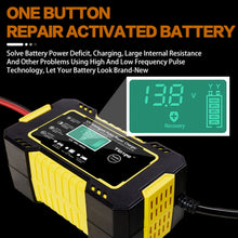 Load image into Gallery viewer, Motorcycle / Car Battery Smart Charger with LCD Creen, UK Plug, US Plug, AU Plug, EU Plug