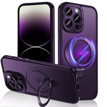 Load image into Gallery viewer, 3 in 1 Skin Feel MagSafe Holder Phone Case, For iPhone 14 Pro Max, For iPhone 14 Pro, For iPhone 14, For iPhone 14 Plus