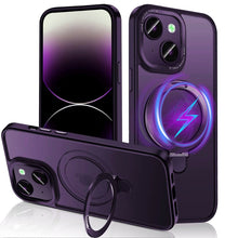 Load image into Gallery viewer, 3 in 1 Skin Feel MagSafe Holder Phone Case, For iPhone 14 Pro Max, For iPhone 14 Pro, For iPhone 14, For iPhone 14 Plus