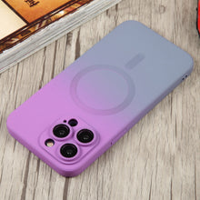 Load image into Gallery viewer, Liquid TPU Silicone Gradient MagSafe Phone Case, For iPhone 14, For iPhone 14 Plus, For iPhone 14 Pro, For iPhone 14 Pro Max, For iPhone 13, For iPhone 13 Pro, For iPhone 13 Pro Max, For iPhone 12