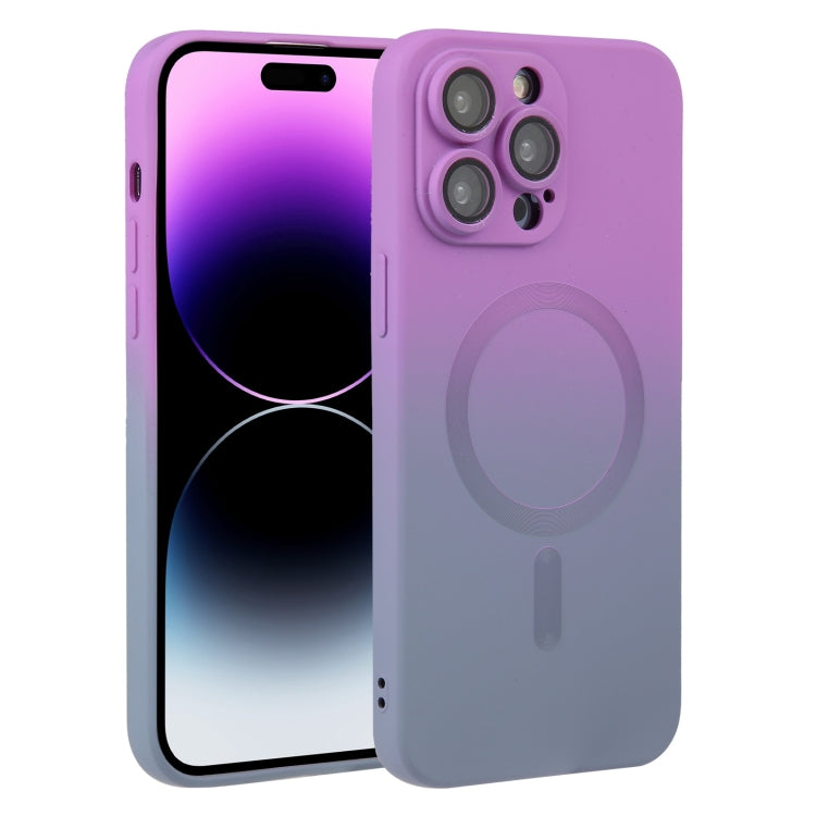 Liquid TPU Silicone Gradient MagSafe Phone Case, For iPhone 14, For iPhone 14 Plus, For iPhone 14 Pro, For iPhone 14 Pro Max, For iPhone 13, For iPhone 13 Pro, For iPhone 13 Pro Max, For iPhone 12