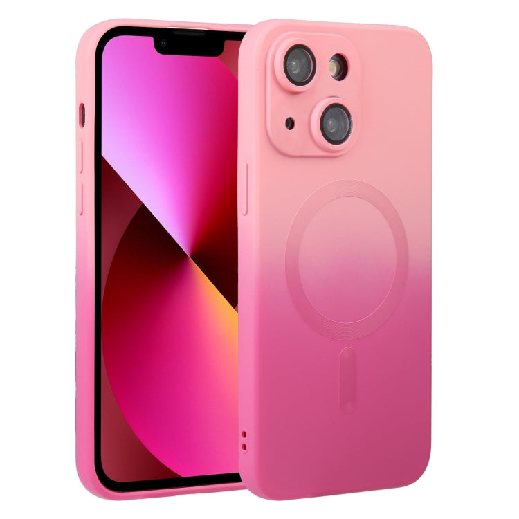 Liquid TPU Silicone Gradient MagSafe Phone Case, For iPhone 14, For iPhone 14 Plus, For iPhone 14 Pro, For iPhone 14 Pro Max, For iPhone 13, For iPhone 13 Pro, For iPhone 13 Pro Max, For iPhone 12
