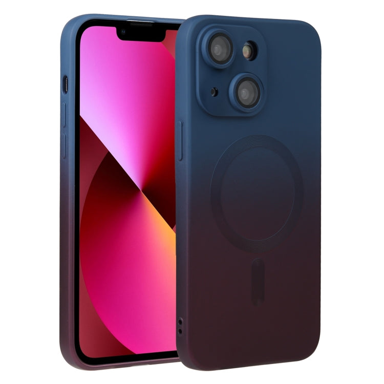 Liquid TPU Silicone Gradient MagSafe Phone Case, For iPhone 14, For iPhone 14 Plus, For iPhone 14 Pro, For iPhone 14 Pro Max, For iPhone 13, For iPhone 13 Pro, For iPhone 13 Pro Max, For iPhone 12