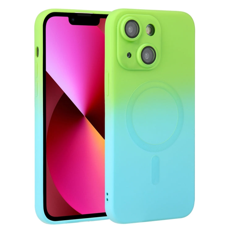 Liquid TPU Silicone Gradient MagSafe Phone Case, For iPhone 14, For iPhone 14 Plus, For iPhone 14 Pro, For iPhone 14 Pro Max, For iPhone 13, For iPhone 13 Pro, For iPhone 13 Pro Max, For iPhone 12
