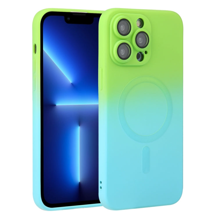 Liquid TPU Silicone Gradient MagSafe Phone Case, For iPhone 14, For iPhone 14 Plus, For iPhone 14 Pro, For iPhone 14 Pro Max, For iPhone 13, For iPhone 13 Pro, For iPhone 13 Pro Max, For iPhone 12