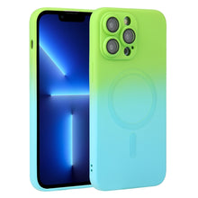 Load image into Gallery viewer, Liquid TPU Silicone Gradient MagSafe Phone Case, For iPhone 14, For iPhone 14 Plus, For iPhone 14 Pro, For iPhone 14 Pro Max, For iPhone 13, For iPhone 13 Pro, For iPhone 13 Pro Max, For iPhone 12