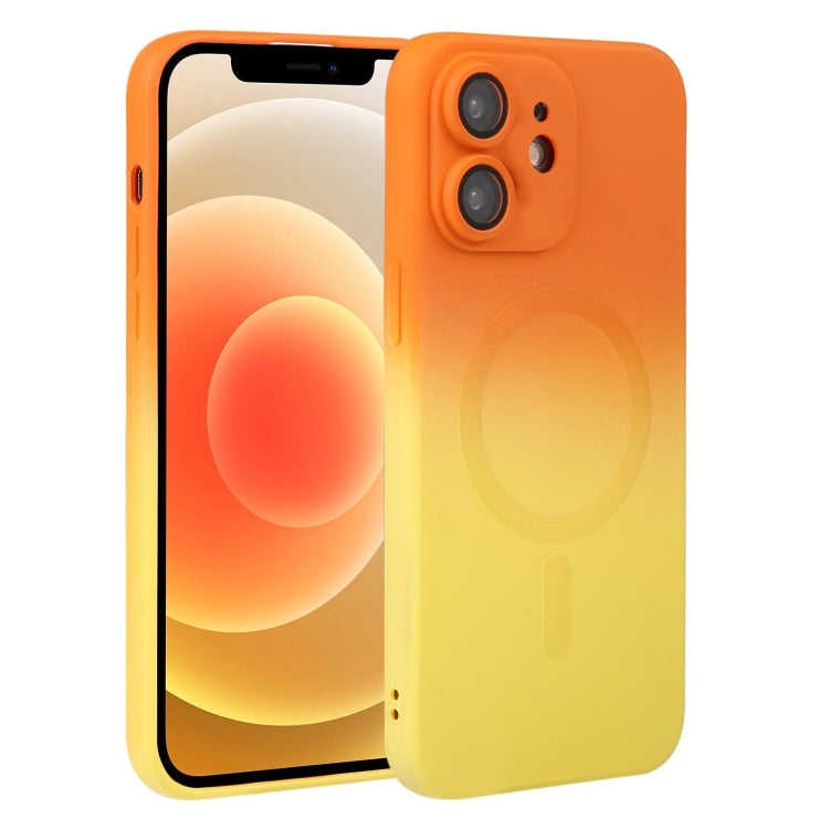 Liquid TPU Silicone Gradient MagSafe Phone Case, For iPhone 14, For iPhone 14 Plus, For iPhone 14 Pro, For iPhone 14 Pro Max, For iPhone 13, For iPhone 13 Pro, For iPhone 13 Pro Max, For iPhone 12