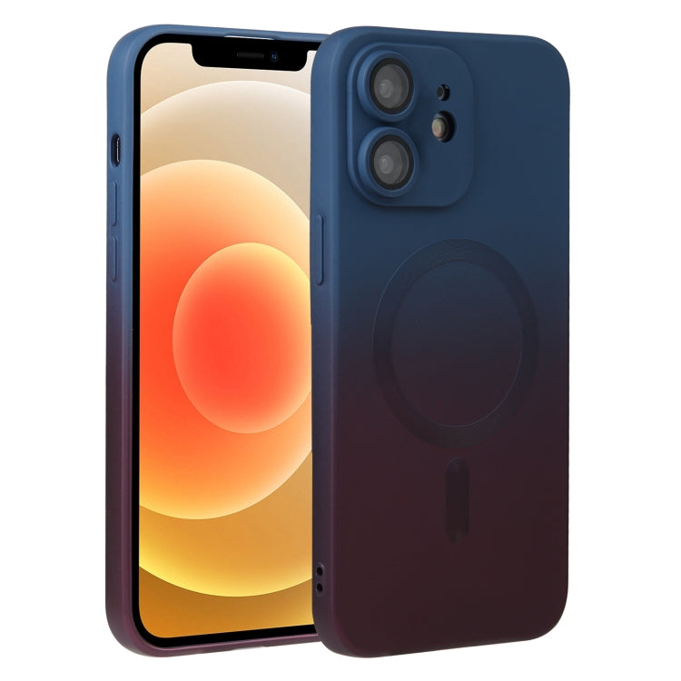 Liquid TPU Silicone Gradient MagSafe Phone Case, For iPhone 14, For iPhone 14 Plus, For iPhone 14 Pro, For iPhone 14 Pro Max, For iPhone 13, For iPhone 13 Pro, For iPhone 13 Pro Max, For iPhone 12