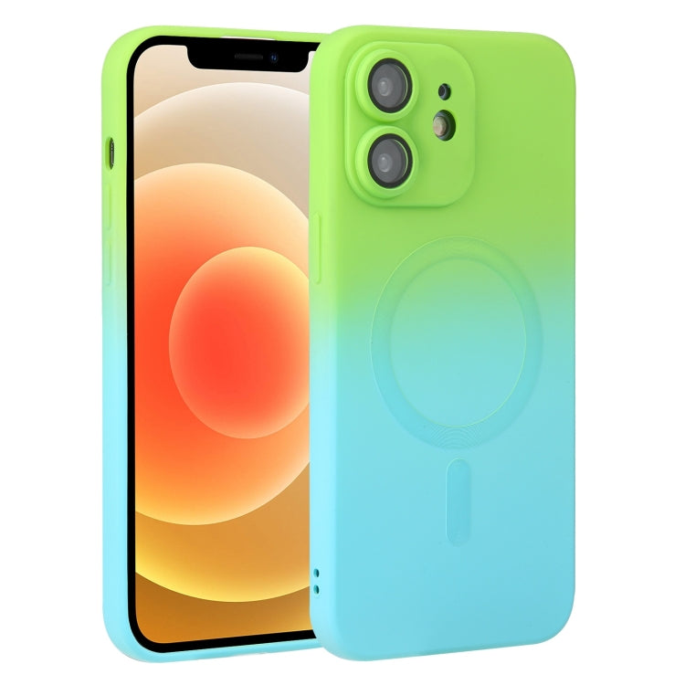 Liquid TPU Silicone Gradient MagSafe Phone Case, For iPhone 14, For iPhone 14 Plus, For iPhone 14 Pro, For iPhone 14 Pro Max, For iPhone 13, For iPhone 13 Pro, For iPhone 13 Pro Max, For iPhone 12
