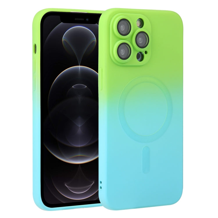Liquid TPU Silicone Gradient MagSafe Phone Case, For iPhone 12 Pro, For iPhone 12 Pro Max, For iPhone 11, For iPhone 11 Pro Max