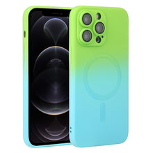 Load image into Gallery viewer, Liquid TPU Silicone Gradient MagSafe Phone Case, For iPhone 12 Pro, For iPhone 12 Pro Max, For iPhone 11, For iPhone 11 Pro Max