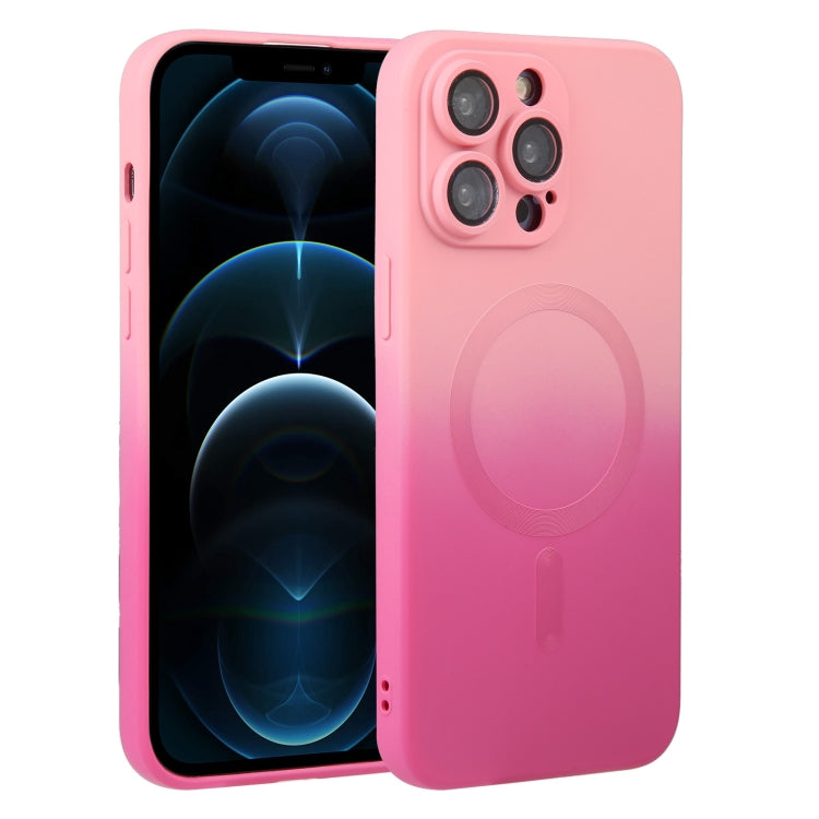 Liquid TPU Silicone Gradient MagSafe Phone Case, For iPhone 12 Pro, For iPhone 12 Pro Max, For iPhone 11, For iPhone 11 Pro Max