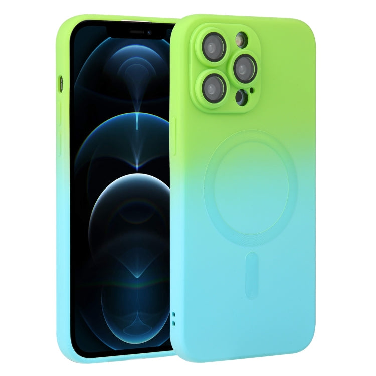 Liquid TPU Silicone Gradient MagSafe Phone Case, For iPhone 12 Pro, For iPhone 12 Pro Max, For iPhone 11, For iPhone 11 Pro Max
