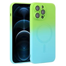 Load image into Gallery viewer, Liquid TPU Silicone Gradient MagSafe Phone Case, For iPhone 12 Pro, For iPhone 12 Pro Max, For iPhone 11, For iPhone 11 Pro Max
