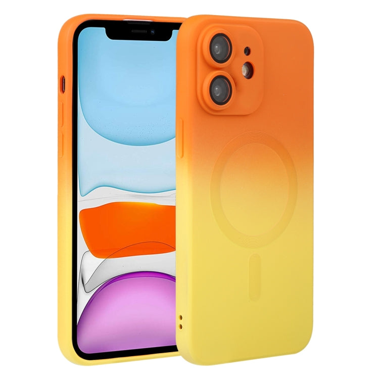 Liquid TPU Silicone Gradient MagSafe Phone Case, For iPhone 12 Pro, For iPhone 12 Pro Max, For iPhone 11, For iPhone 11 Pro Max