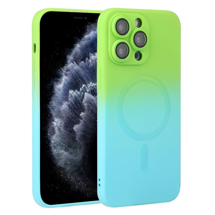 Liquid TPU Silicone Gradient MagSafe Phone Case, For iPhone 12 Pro, For iPhone 12 Pro Max, For iPhone 11, For iPhone 11 Pro Max
