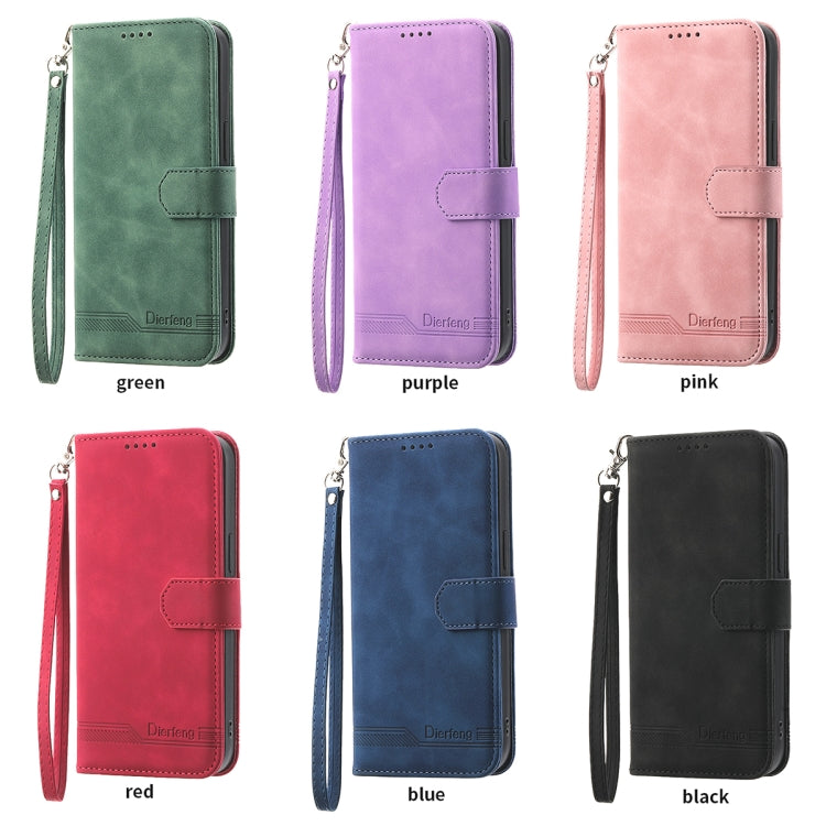 Dierfeng Dream Line TPU + PU  Leather Phone Case, For iPhone 14, For iPhone 14 Plus, For iPhone 14 Pro, For iPhone 14 Pro Max, For iPhone 13, For  iPhone 13 mini, For iPhone 13 Pro, For iPhone 13 Pro Max