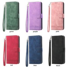 Load image into Gallery viewer, Dierfeng Dream Line TPU + PU  Leather Phone Case, For iPhone 14, For iPhone 14 Plus, For iPhone 14 Pro, For iPhone 14 Pro Max, For iPhone 13, For  iPhone 13 mini, For iPhone 13 Pro, For iPhone 13 Pro Max