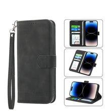 Load image into Gallery viewer, Dierfeng Dream Line TPU + PU  Leather Phone Case, For iPhone 14, For iPhone 14 Plus, For iPhone 14 Pro, For iPhone 14 Pro Max, For iPhone 13, For  iPhone 13 mini, For iPhone 13 Pro, For iPhone 13 Pro Max