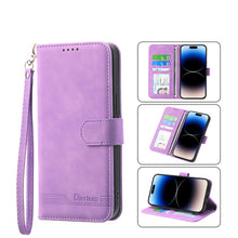 Load image into Gallery viewer, Dierfeng Dream Line TPU + PU  Leather Phone Case, For iPhone 12, For iPhone 12 mini, For iPhone 12 Pro, For iPhone 12 Pro Max, For iPhone 11, For iPhone 11 Pro, For iPhone 11 Pro Max