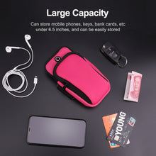 Load image into Gallery viewer, Zipper Double Pocket Multi Function Sports Arm Bag with Earphone Hole