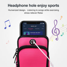 Load image into Gallery viewer, Zipper Double Pocket Multi Function Sports Arm Bag with Earphone Hole