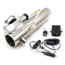 Load image into Gallery viewer, Car Stainless Steel Straight Pipe Remote Control Electric Exhaust Valve, 2.5 inch, 3 inch