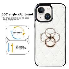 Load image into Gallery viewer, Rhombic PU Leather Phone Case with Ring Holder, For iPhone 14, For iPhone 14 Plus, For iPhone 14 Pro, For iPhone 14 Pro Max, For iPhone 13 mini, For iPhone 13