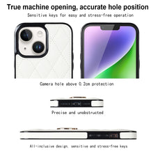 Load image into Gallery viewer, Rhombic PU Leather Phone Case with Ring Holder, For iPhone 14, For iPhone 14 Plus, For iPhone 14 Pro, For iPhone 14 Pro Max, For iPhone 13 mini, For iPhone 13