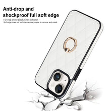 Load image into Gallery viewer, Rhombic PU Leather Phone Case with Ring Holder, For iPhone 14, For iPhone 14 Plus, For iPhone 14 Pro, For iPhone 14 Pro Max, For iPhone 13 mini, For iPhone 13