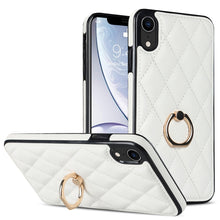 Load image into Gallery viewer, Rhombic PU Leather Phone Case with Ring Holder, For iPhone 11 Pro, For iPhone 11 Pro Max, For iPhone X / XS, For iPhone XR, For iPhone XS Max, For iPhone SE 2020 / SE 2022 / 7 / 8