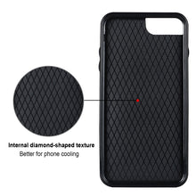 Load image into Gallery viewer, Rhombic PU Leather Phone Case with Ring Holder, For iPhone 7 Plus / 8 Plus