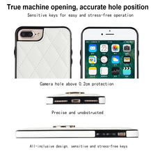 Load image into Gallery viewer, Rhombic PU Leather Phone Case with Ring Holder, For iPhone 7 Plus / 8 Plus