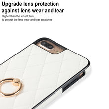 Load image into Gallery viewer, Rhombic PU Leather Phone Case with Ring Holder, For iPhone 7 Plus / 8 Plus