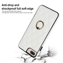 Load image into Gallery viewer, Rhombic PU Leather Phone Case with Ring Holder, For iPhone 7 Plus / 8 Plus