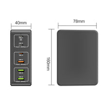 Load image into Gallery viewer, 818H 120W Type-C + USB 6-Ports Desktop Fast Charger, US Plug, UK Plug, EU Plug, AU Plug