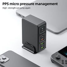 Load image into Gallery viewer, 818H 120W Type-C + USB 6-Ports Desktop Fast Charger, US Plug, UK Plug, EU Plug, AU Plug