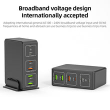 Load image into Gallery viewer, 818H 120W Type-C + USB 6-Ports Desktop Fast Charger, US Plug, UK Plug, EU Plug, AU Plug